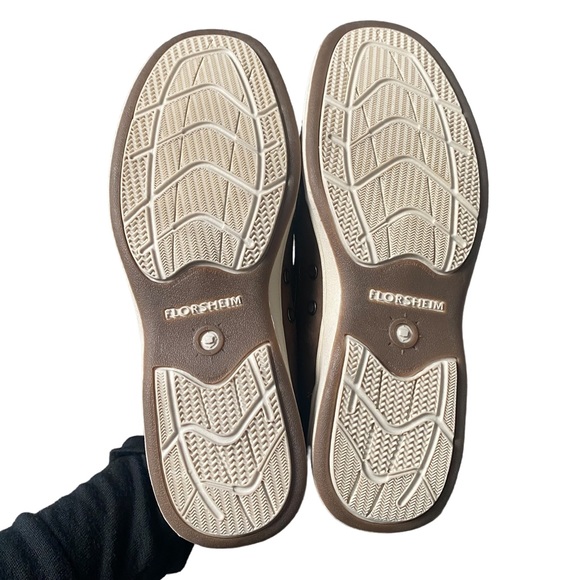 Florsheim Brown Lakeside Moc Toe Oxfords 10.5 - Picture 10 of 16